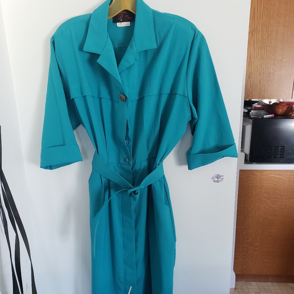 Vintage teal dress